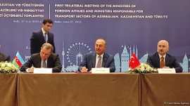Azerbaijan, Türkiye, Kazakhstan Sign Declaration on New Transport Corridors