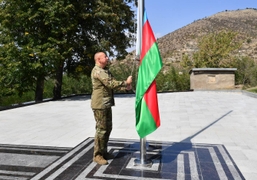 President Aliyev Raises Azerbaijani Flag in Lachin City