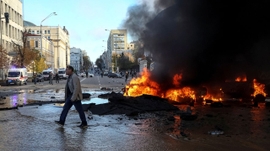 Russia Strikes Ukraine’s Cities over Crimean Bridge Blast