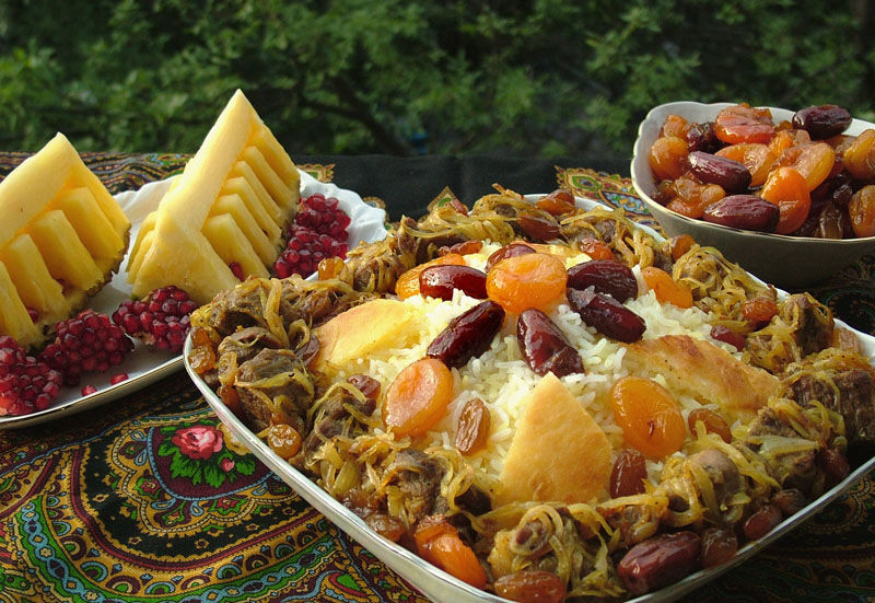 Pilaf - the King of Azeri cuisine and a traditional wedding dish.